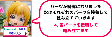 4.各パーツを接着して組み立てます